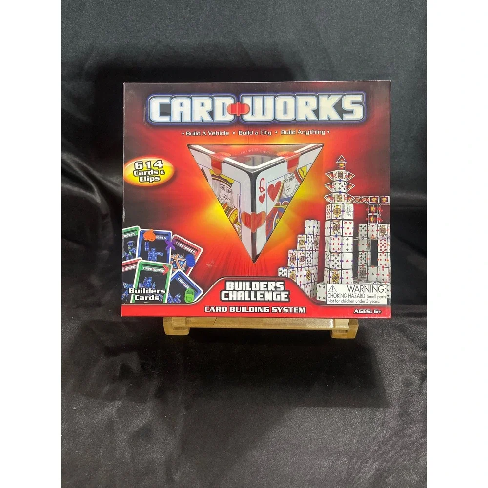 Card Works Builders Challenge Card Building System 614 Piece Construction Set‎